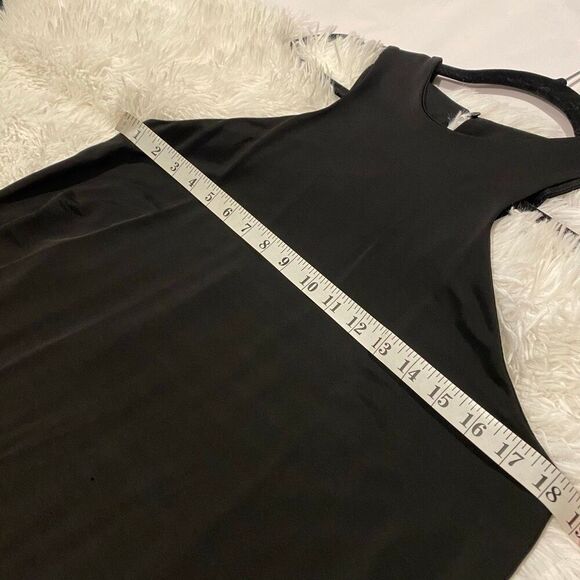 Allsaints Kura Racer Neck Maxi Dress in Black Size 8 - Picture 4 of 7